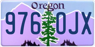 OR license plate 976OJX