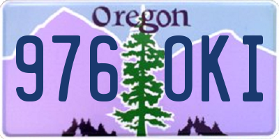 OR license plate 976OKI