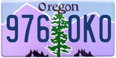 OR license plate 976OKO