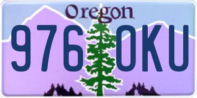 OR license plate 976OKU