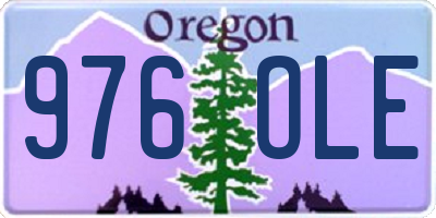 OR license plate 976OLE