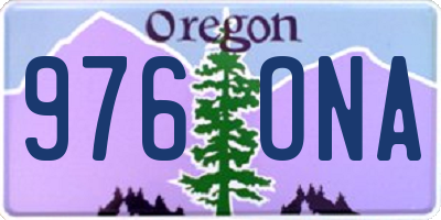 OR license plate 976ONA