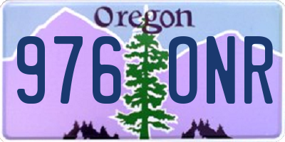 OR license plate 976ONR