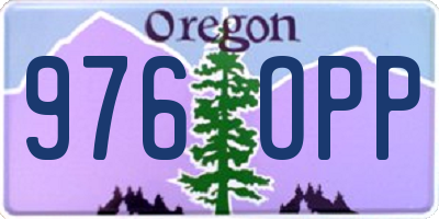 OR license plate 976OPP