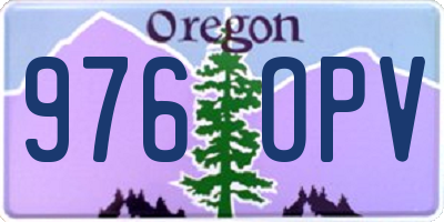 OR license plate 976OPV