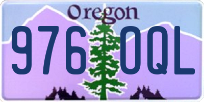 OR license plate 976OQL