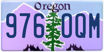 OR license plate 976OQM