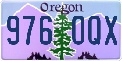 OR license plate 976OQX