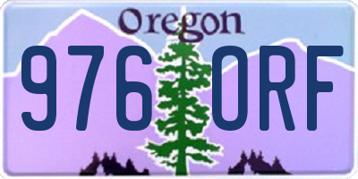 OR license plate 976ORF