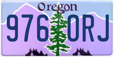 OR license plate 976ORJ