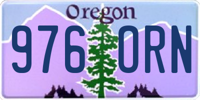OR license plate 976ORN