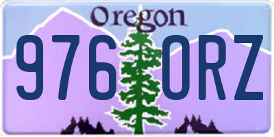 OR license plate 976ORZ