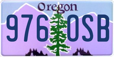 OR license plate 976OSB