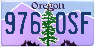 OR license plate 976OSF