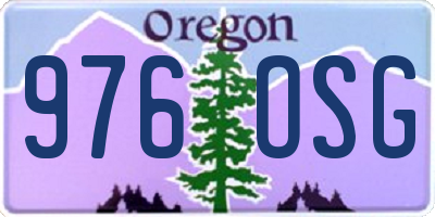OR license plate 976OSG