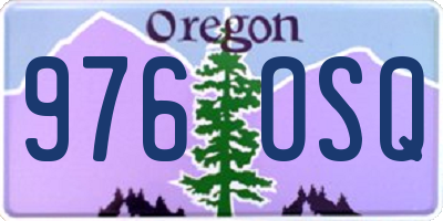 OR license plate 976OSQ