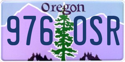 OR license plate 976OSR