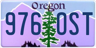OR license plate 976OST