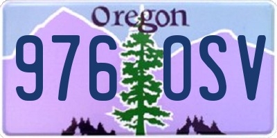 OR license plate 976OSV