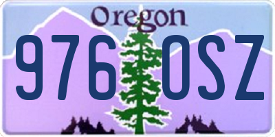 OR license plate 976OSZ