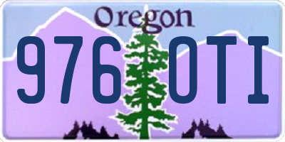 OR license plate 976OTI