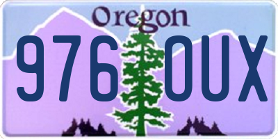 OR license plate 976OUX