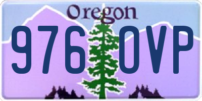 OR license plate 976OVP
