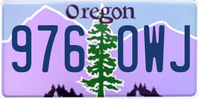 OR license plate 976OWJ
