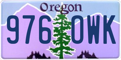 OR license plate 976OWK