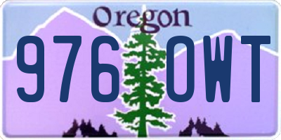 OR license plate 976OWT