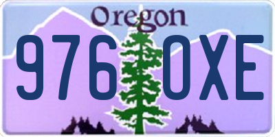 OR license plate 976OXE