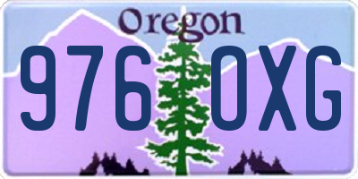 OR license plate 976OXG