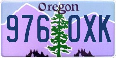 OR license plate 976OXK