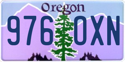 OR license plate 976OXN
