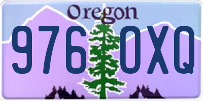 OR license plate 976OXQ