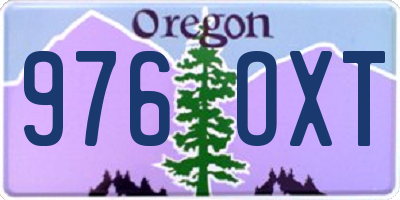 OR license plate 976OXT