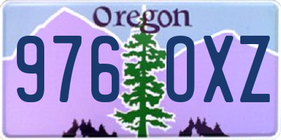 OR license plate 976OXZ