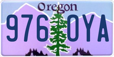 OR license plate 976OYA