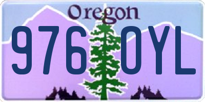OR license plate 976OYL