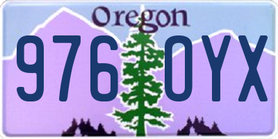 OR license plate 976OYX