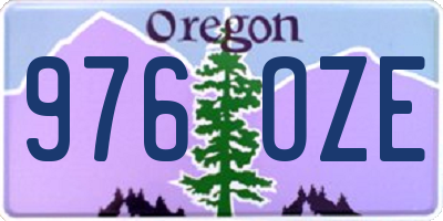 OR license plate 976OZE