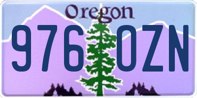 OR license plate 976OZN
