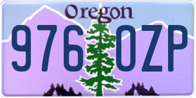 OR license plate 976OZP