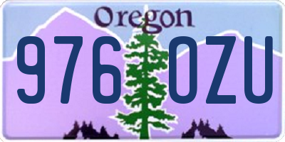 OR license plate 976OZU