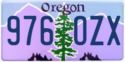 OR license plate 976OZX