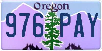 OR license plate 976PAY