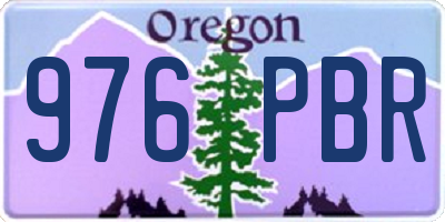 OR license plate 976PBR