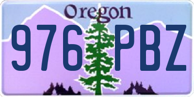OR license plate 976PBZ