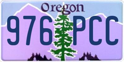 OR license plate 976PCC