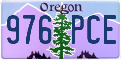 OR license plate 976PCE